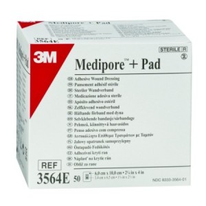 Pansements - Pansement Medipore + PAD stérile 6 x 10 cm