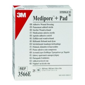 Pansements - Pansement Medipore + PAD stérile 10 x 10 cm