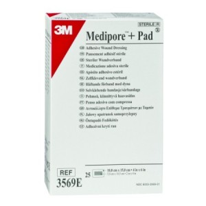 Pansements - Pansement Medipore + PAD stérile 10 x 15 cm