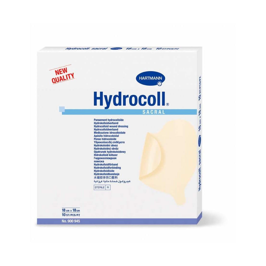 Hydrocoll THIN 10cm x 10 cm - 10u. - Pansement hydrocolloïde à absorption  rapide pour le traitement des plaies humides