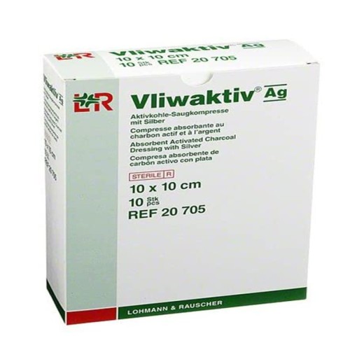 Pansement Vliwaktiv® + AG 10 x 10 cm