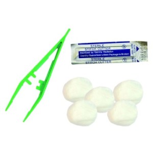 Sets de soins - Set d’ablation de fils N°1 x5 | Pince - Lame coupe fils - Compresses