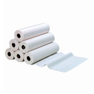 Draps d'examen - Drap d'examen Medical Ouate Plastifié - 50cm x6 rouleaux - Blanc/Bleu