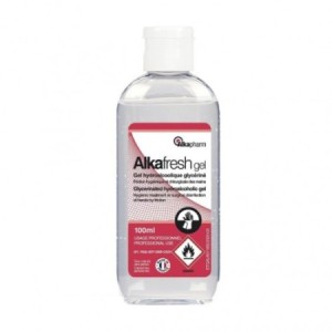 Hygiène des mains - ALKAFRESH 100 ml Gel Hydroalcoolique avec Bec verseur