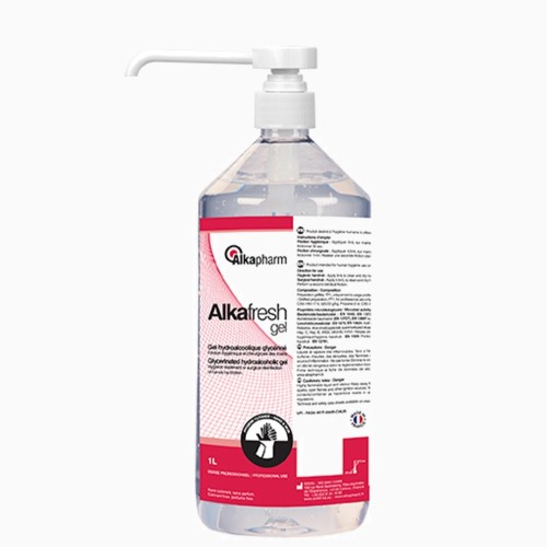 ALKAFRESH 1L Gel Hydroalcoolique avec Pompe