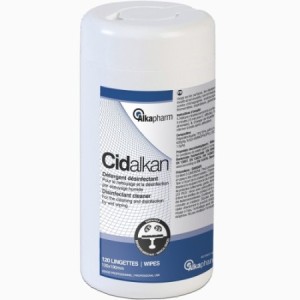 Hygiène des surfaces - Alkalingettes CIDALKAN - 120 Lingettes désinfectantes