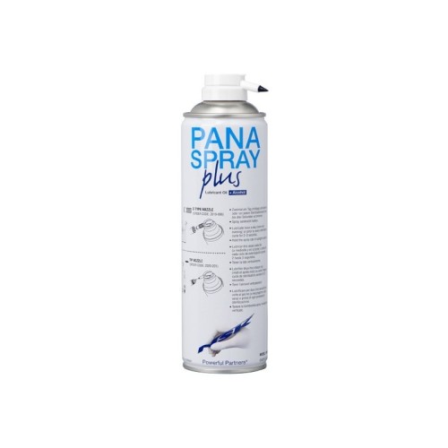 Spray PanaSpray Plus 500 ml Lubrifiant + alcool pour pièces à mains avec embout pointe