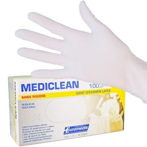 Gants - Gants d'Examen Latex Non Poudrés - Mediclean