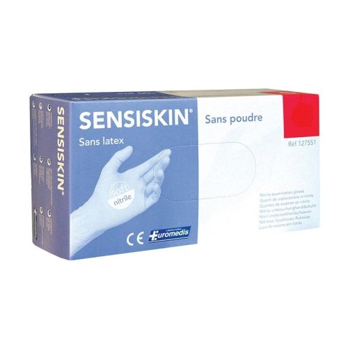 Gants Nitrile Taille S Non Poudrés Sensiskin