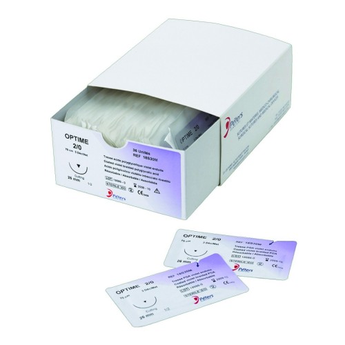 Fils de Suture Résorbable | FILAPEAU OPTIME - Boite x36 - PGA